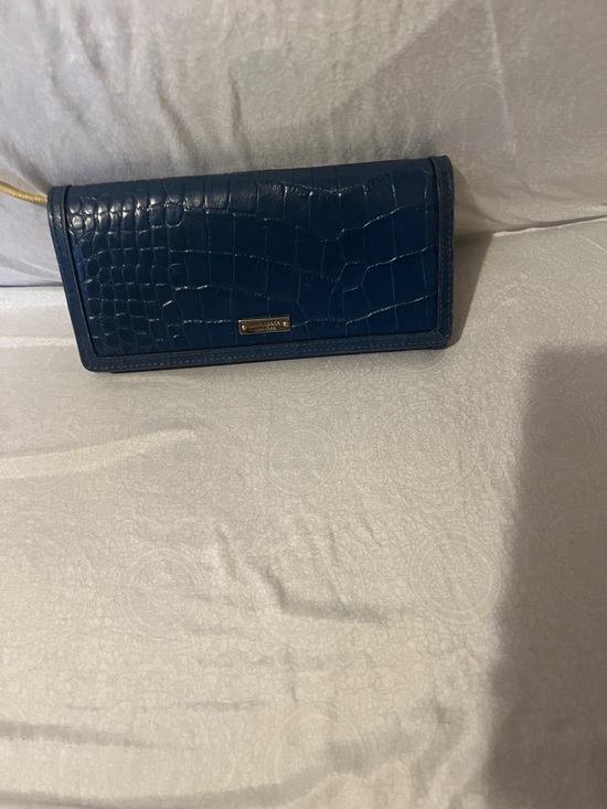 kate spade Handbags - Blue Croc-Embossed Women's Wallet - Kate Spade